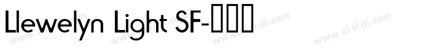 Llewelyn Light SF字体转换